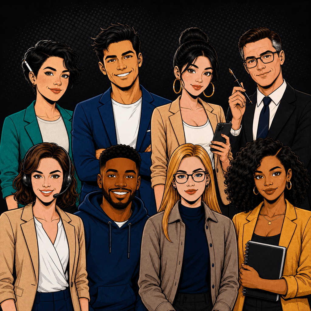 IMO's colorful AI employee team